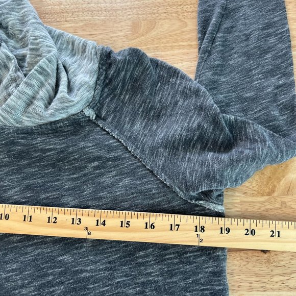 Free People FP Beach Cowl Neck Cocoon Pullover Size‎ XS/S Top Long Sleeve Gray - Picture 11 of 12